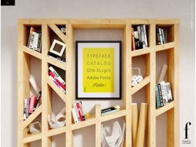 设计师的字体样本“F”精美网页欣赏