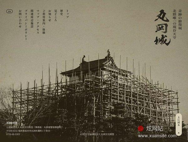 丸冈城网站的首页截图