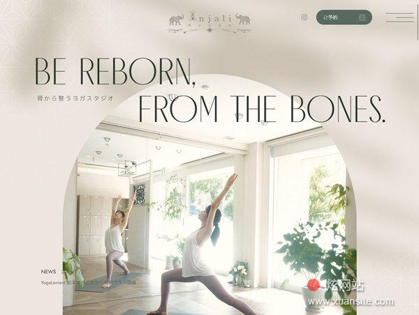 YogaStudio 安贾利六甲网站的首页截图